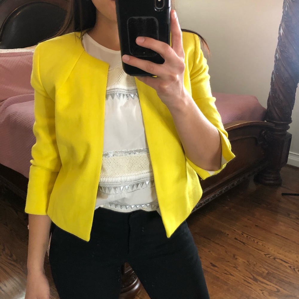 J. Crew Blazer in Yellow